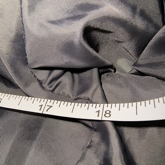 H&M Blazer Jacket Wool-Blend Asymmetric Belted PeaCoat in Charcoal Size 6 - Picture 13 of 14